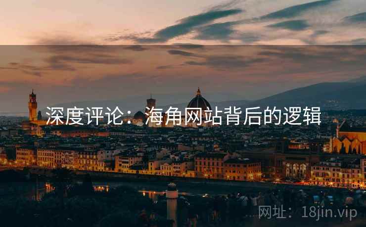 深度评论：海角网站背后的逻辑