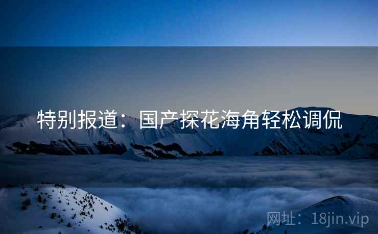 特别报道:国产探花海角轻松调侃